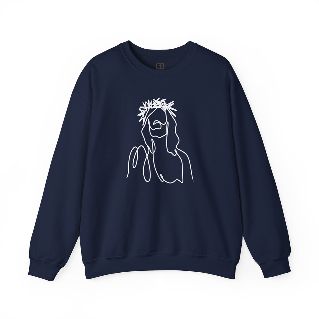 Sudadera de cuello redondo Corona de la Misericordia | Suéter inspirado en la fe para mujer