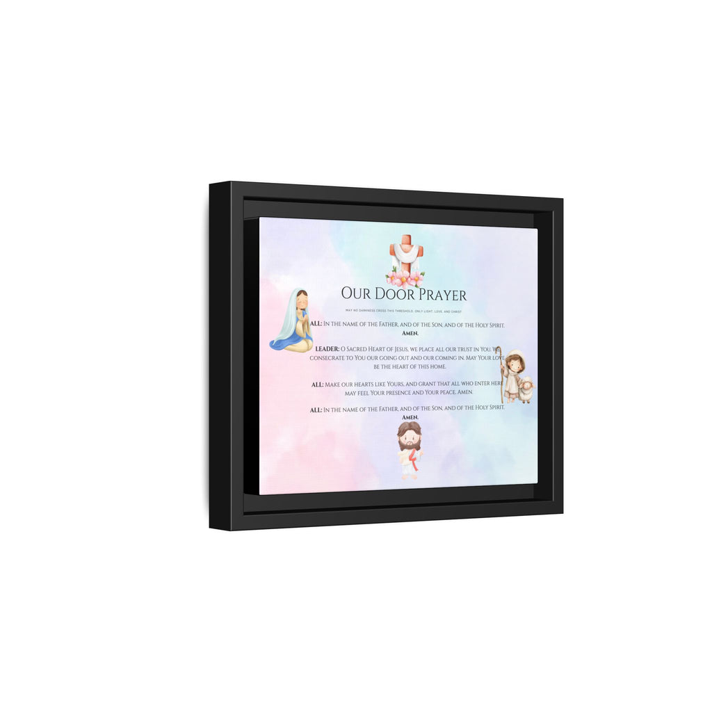 Oración de nuestra puerta” Arte mural familiar del Sagrado Corazón