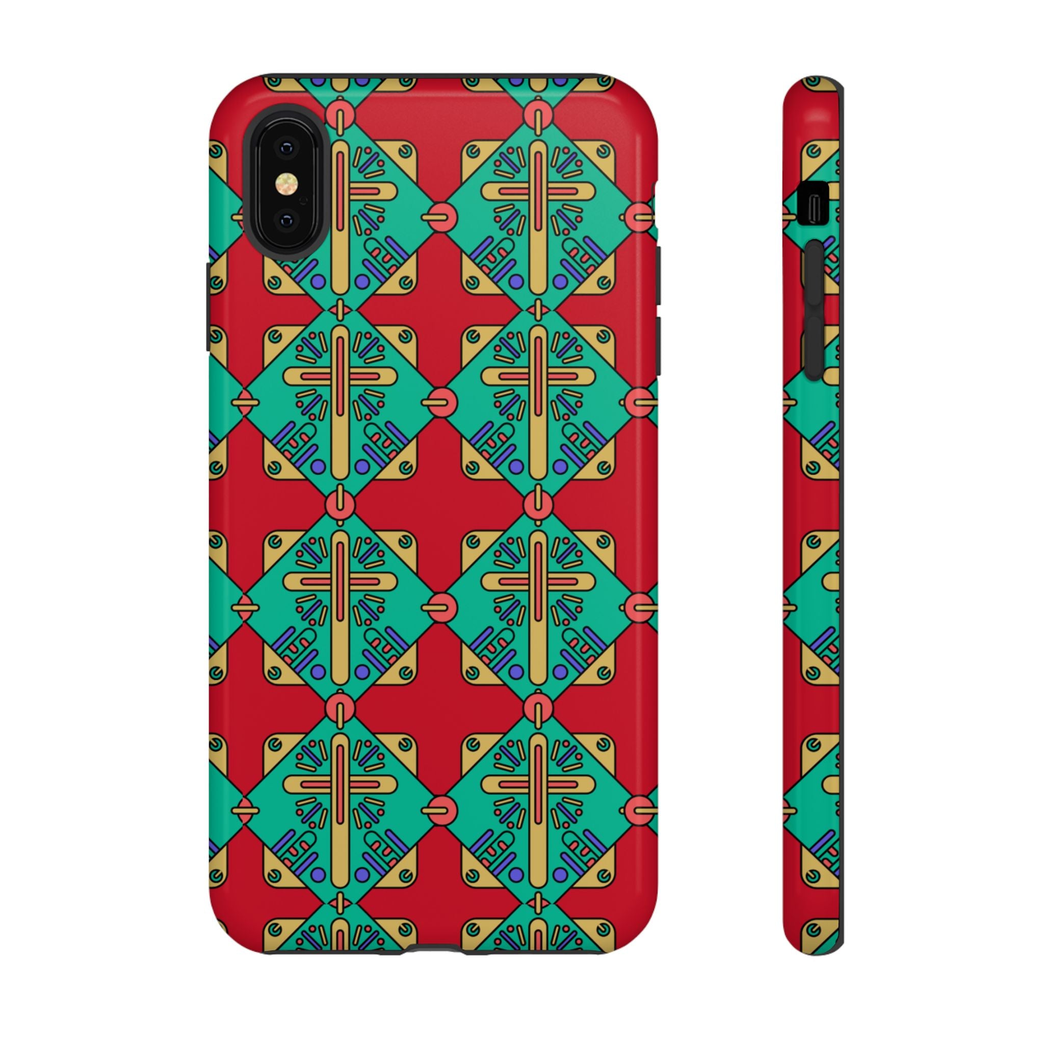 Funda resistente y vibrante para iPhone | Protección artística y colorida | Regalo católico único y elegante accesorio para teléfono