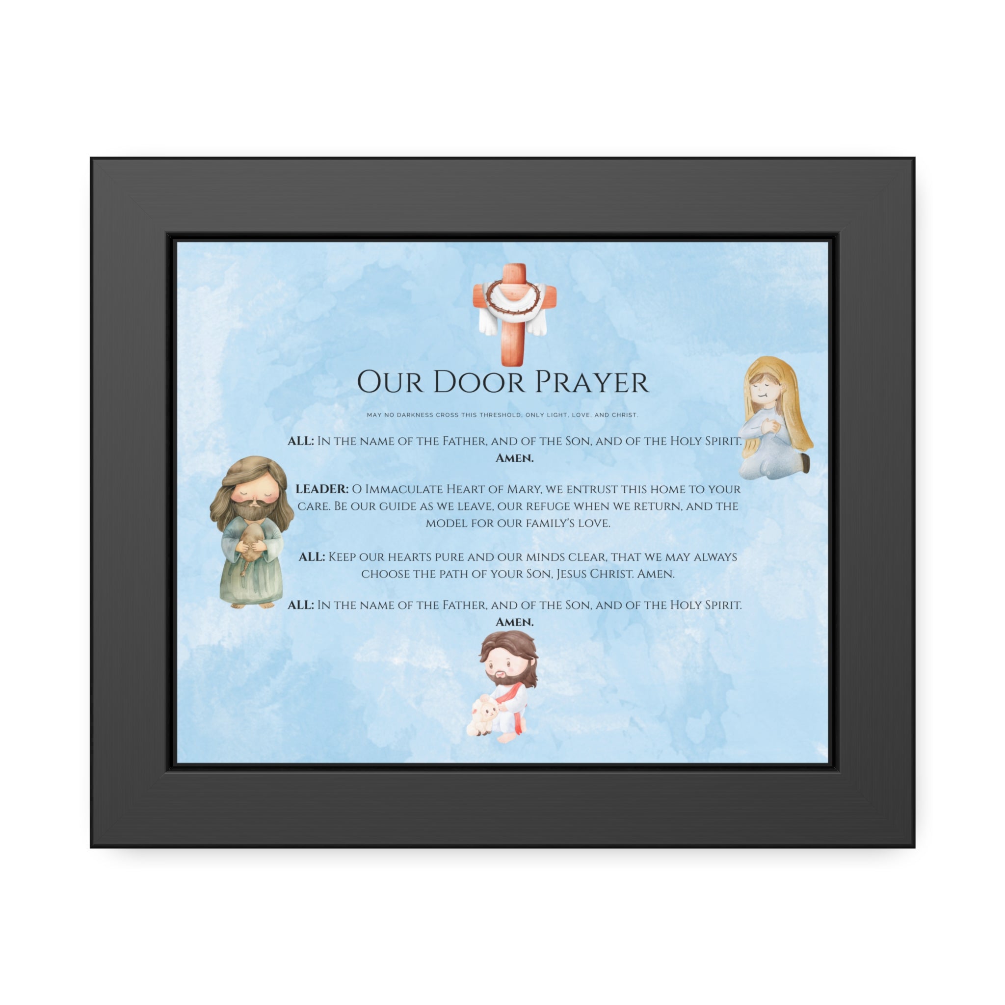 Oración a la Puerta | Arte Religioso para la Familia y el Hogar