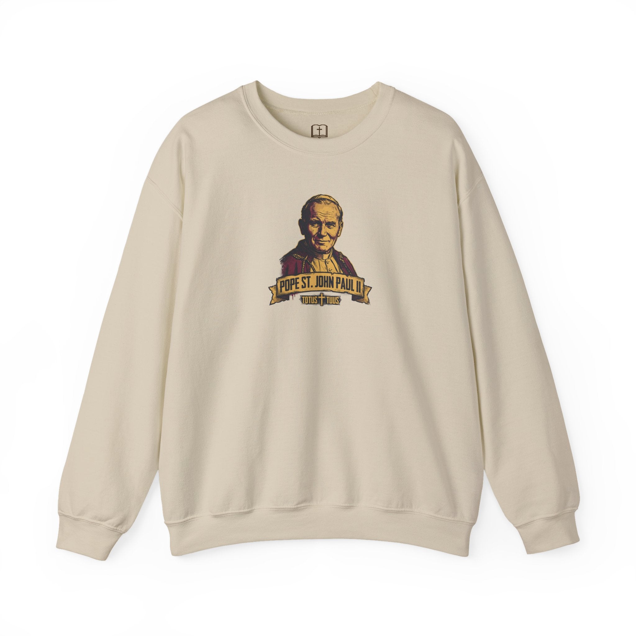 Pope St. John Paul II 'Totus Tuus' Vintage Crewneck Sweatshirt