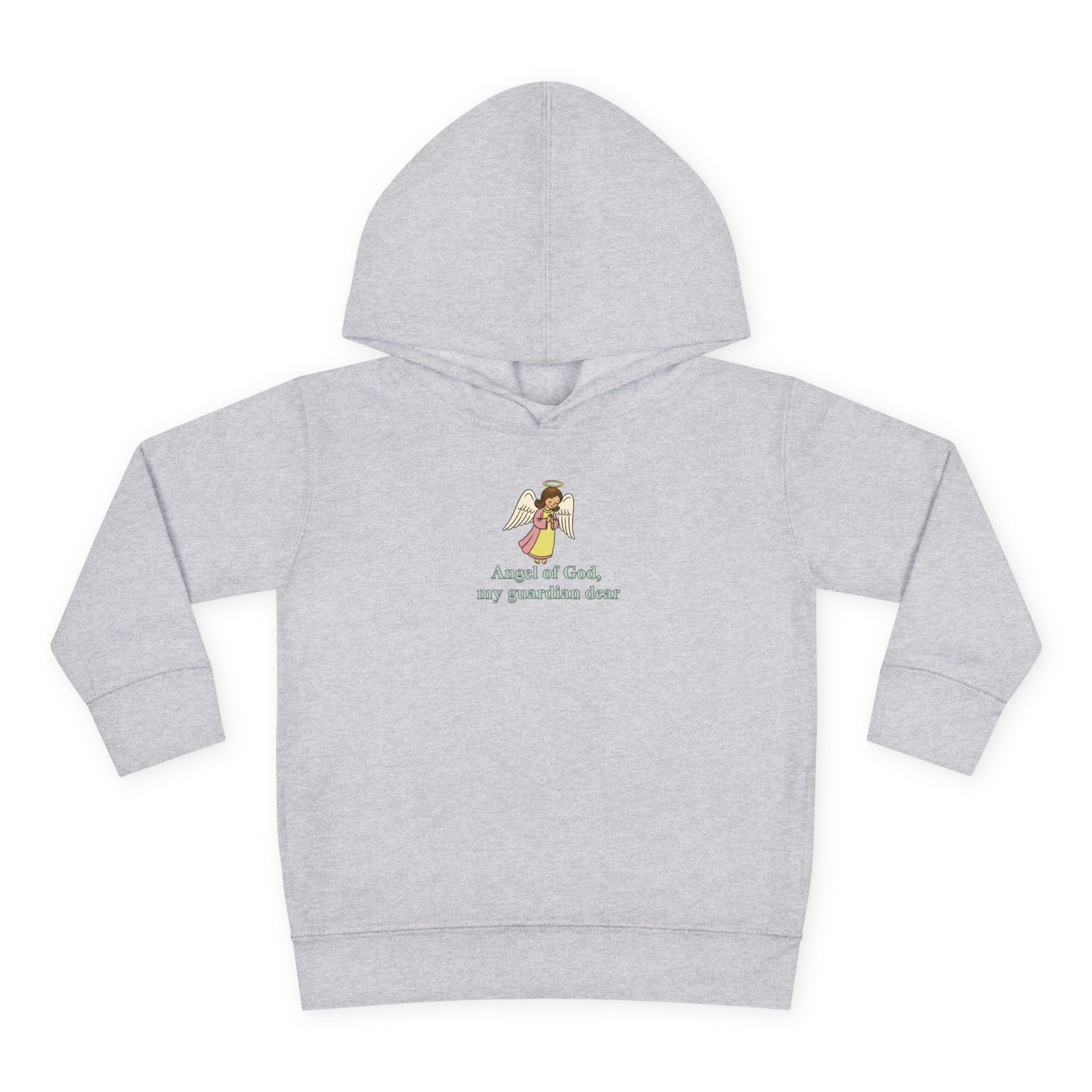 Sudadera con capucha de ángel de la guarda para niños pequeños: "Mi ángel de la guarda, mi querido ángel de la guarda". 