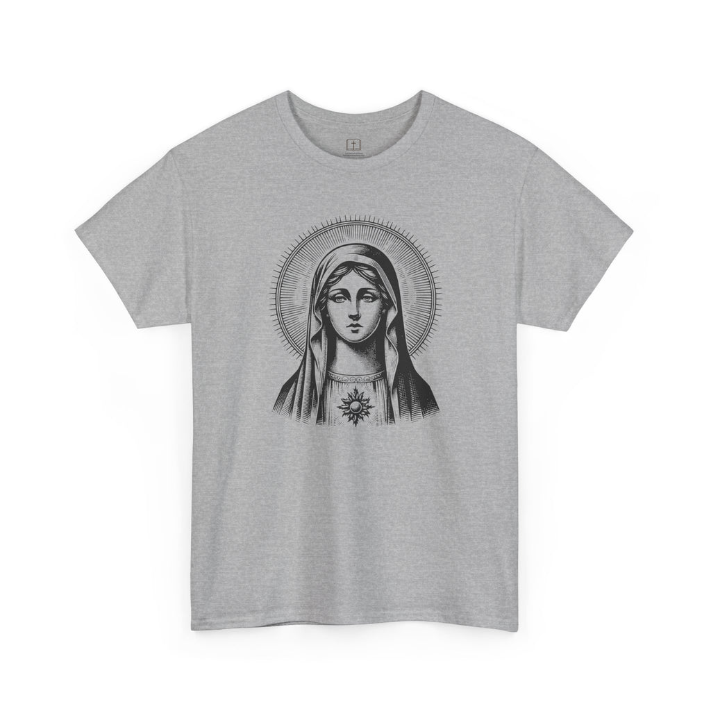 Vintage Inspired Mary Women’s T-Shirt | Catholic Art Tee | Faith-Based Apparel
