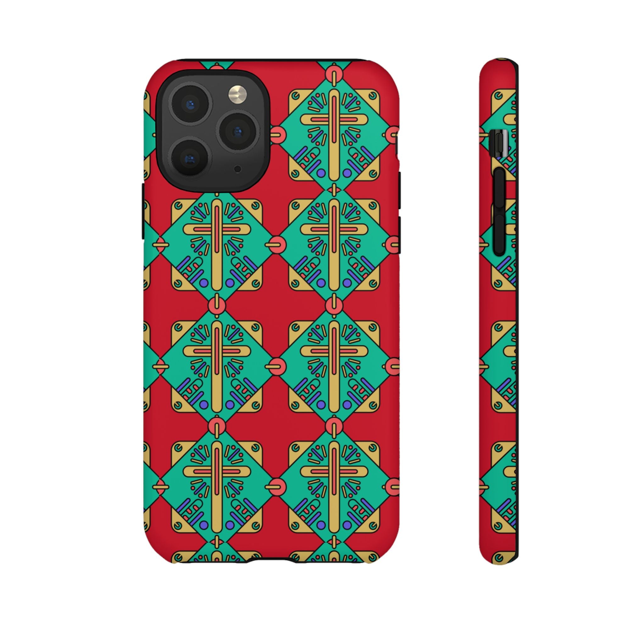 Funda resistente y vibrante para iPhone | Protección artística y colorida | Regalo católico único y elegante accesorio para teléfono
