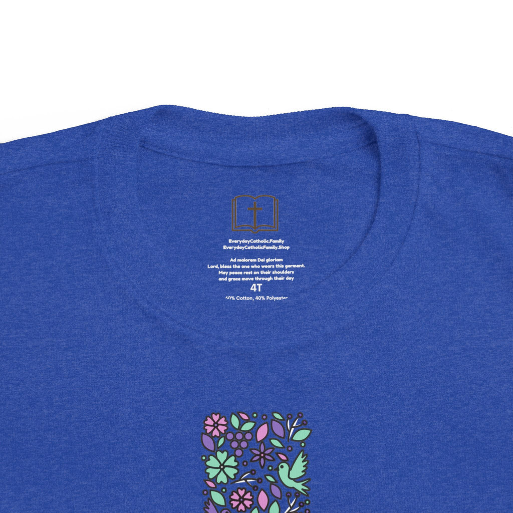Camiseta cruzada floral para niños pequeños