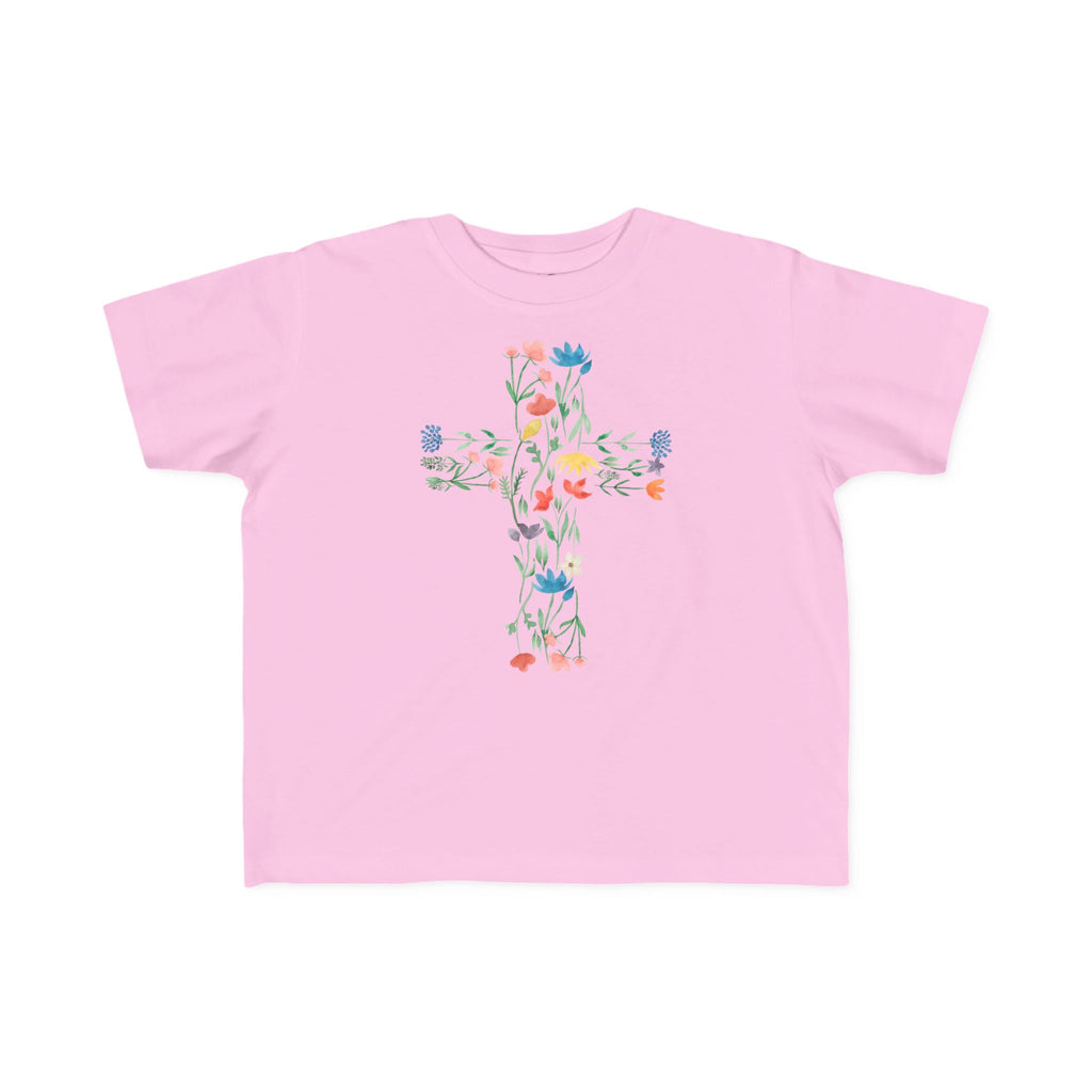 Camiseta cruzada floral para niños pequeños