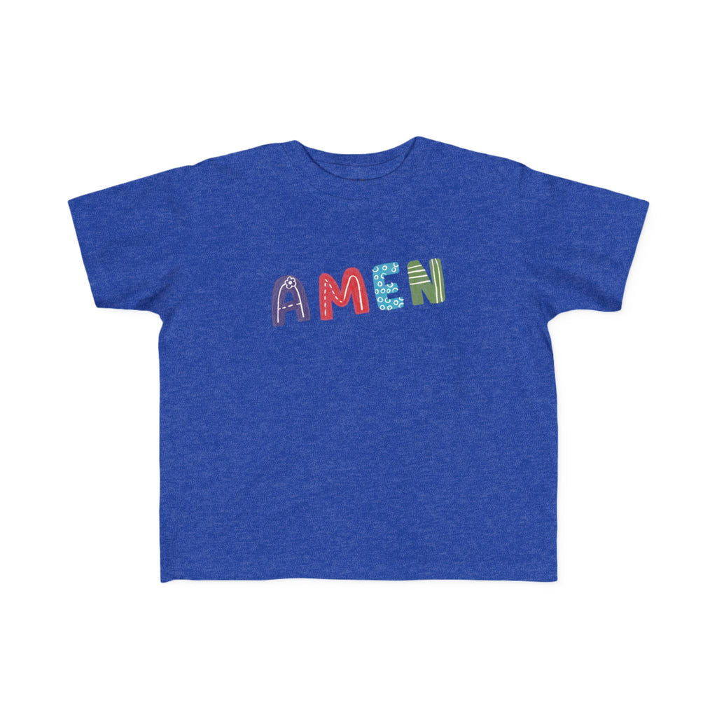 Colorful Toddler's 'AMEN' Jersey Tee - Comfortable & Fun Kids Wear