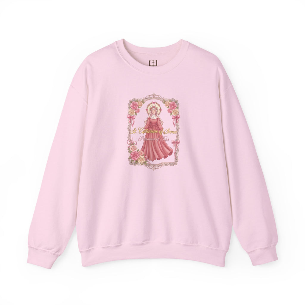 St. Catherine of Siena Patroness of Fire Crewneck Sweatshirt