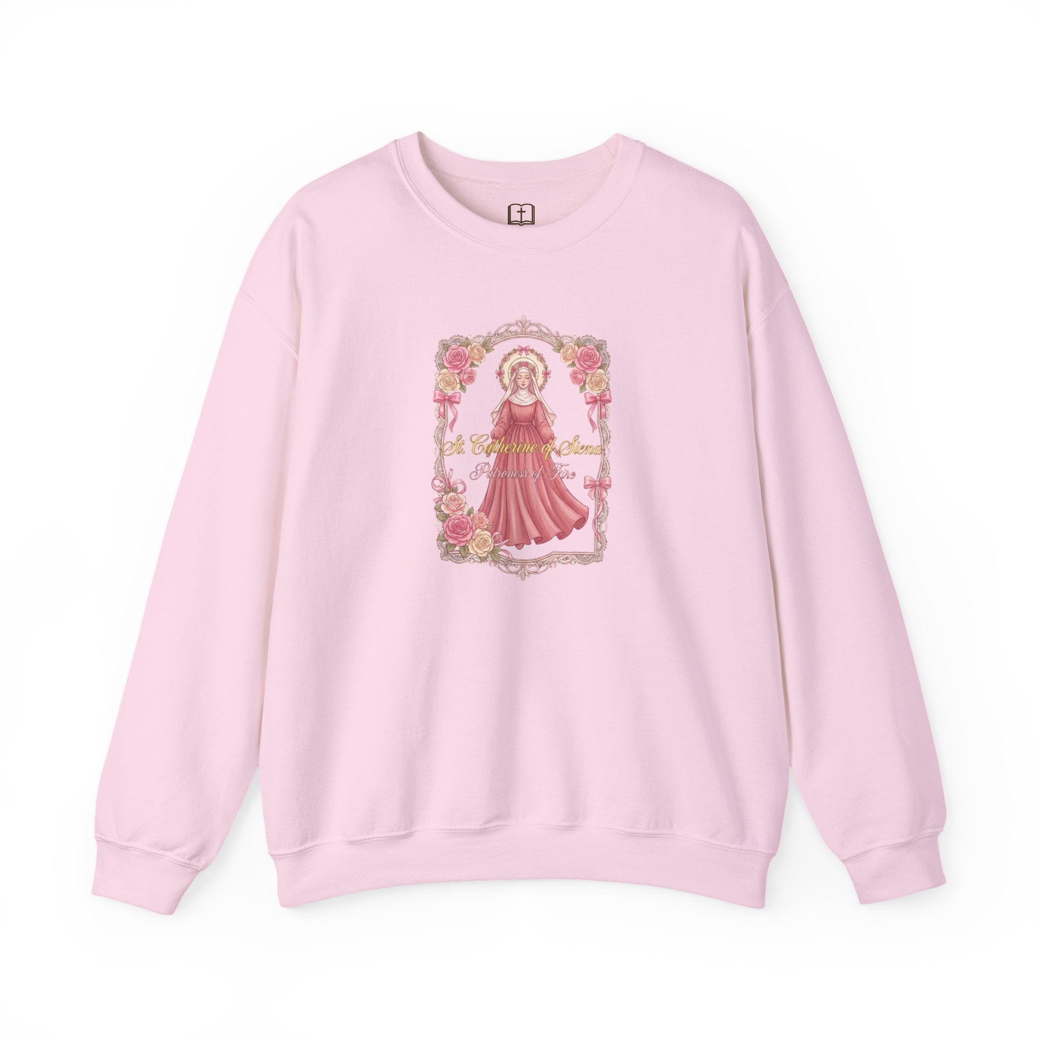 St. Catherine of Siena Patroness of Fire Crewneck Sweatshirt