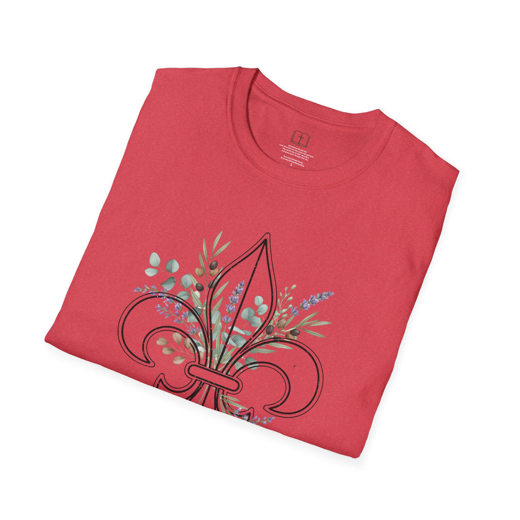 Camiseta floral de flor de lis de Faith &amp; Family Home