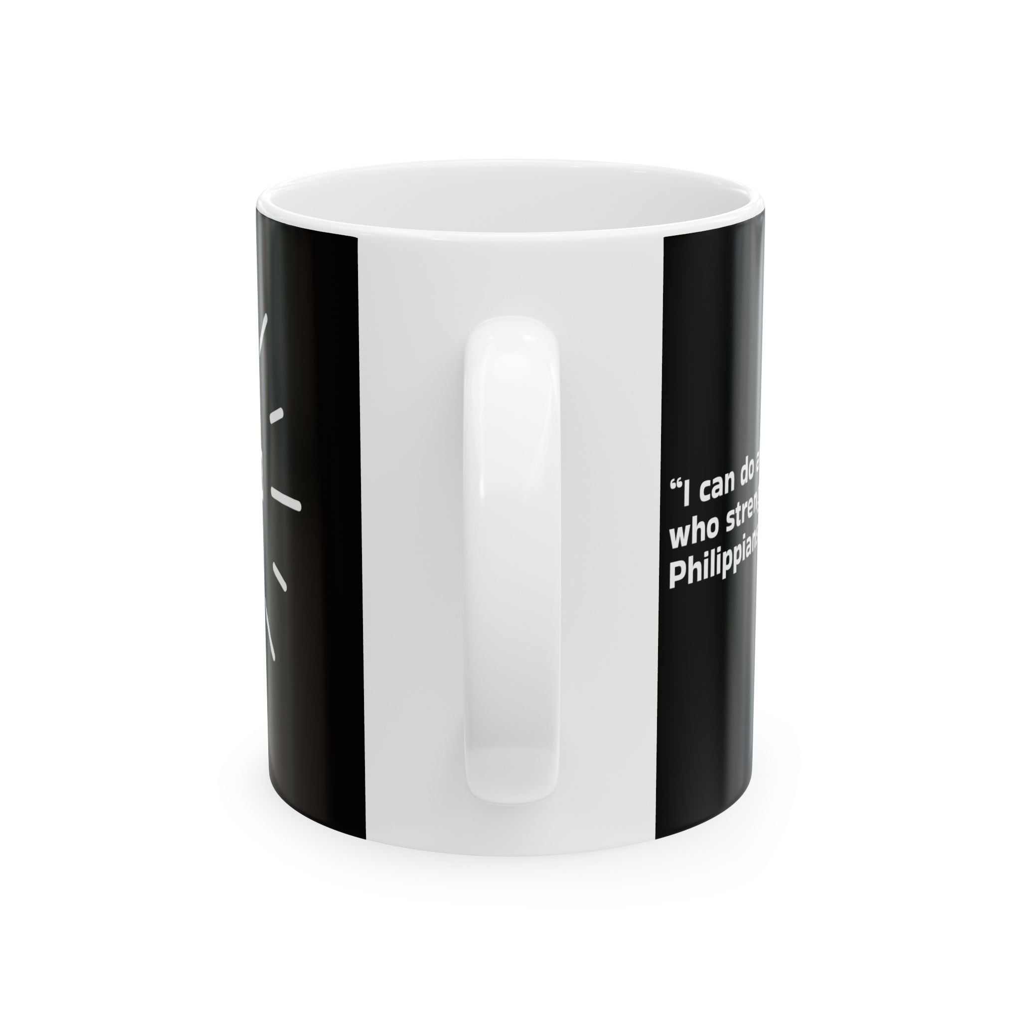 Taza Filipenses 4:13 – Edición Fuerza Cristiana para Hombres (325 ml y 440 ml)
