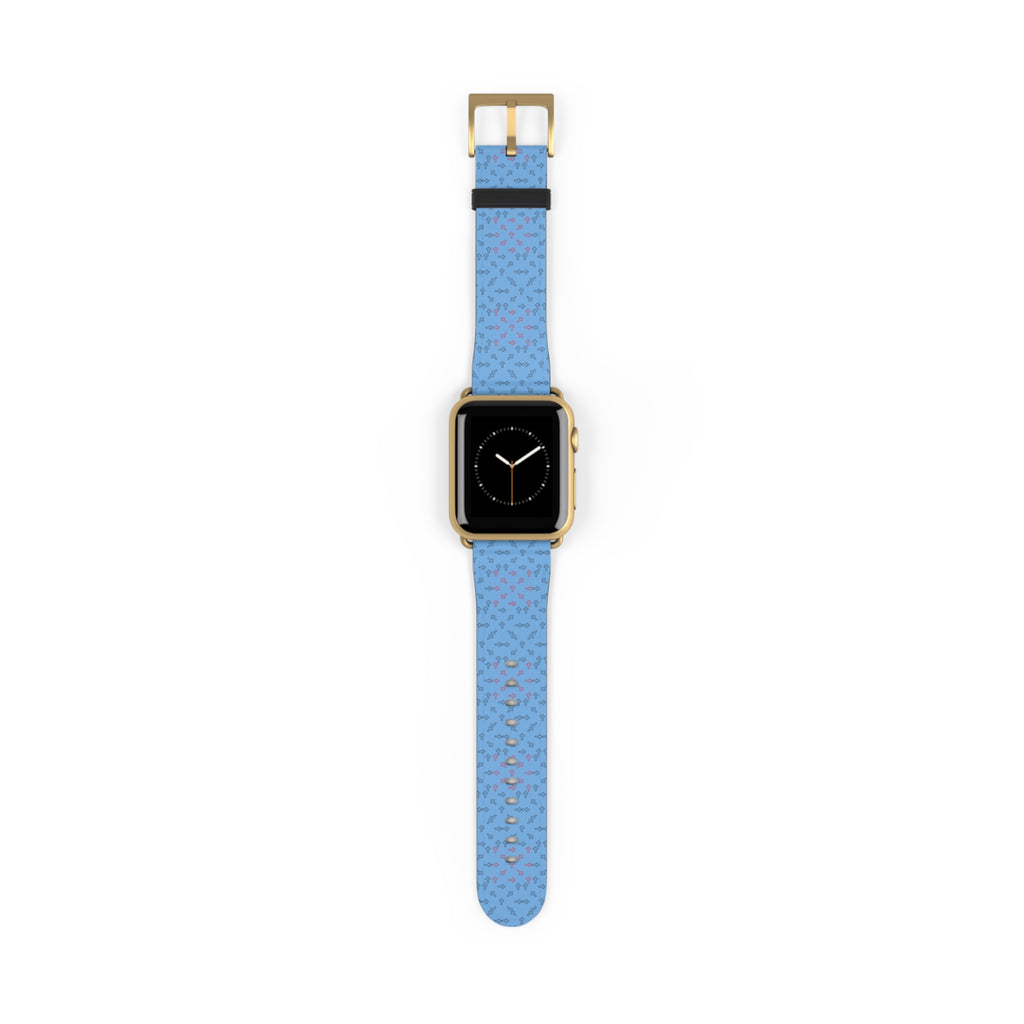 Correa para iWatch con diseño de cruz azul – Edición Modern Faith para mujer
