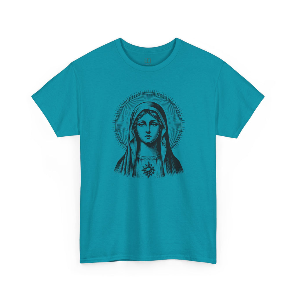Vintage Inspired Mary Women’s T-Shirt | Catholic Art Tee | Faith-Based Apparel