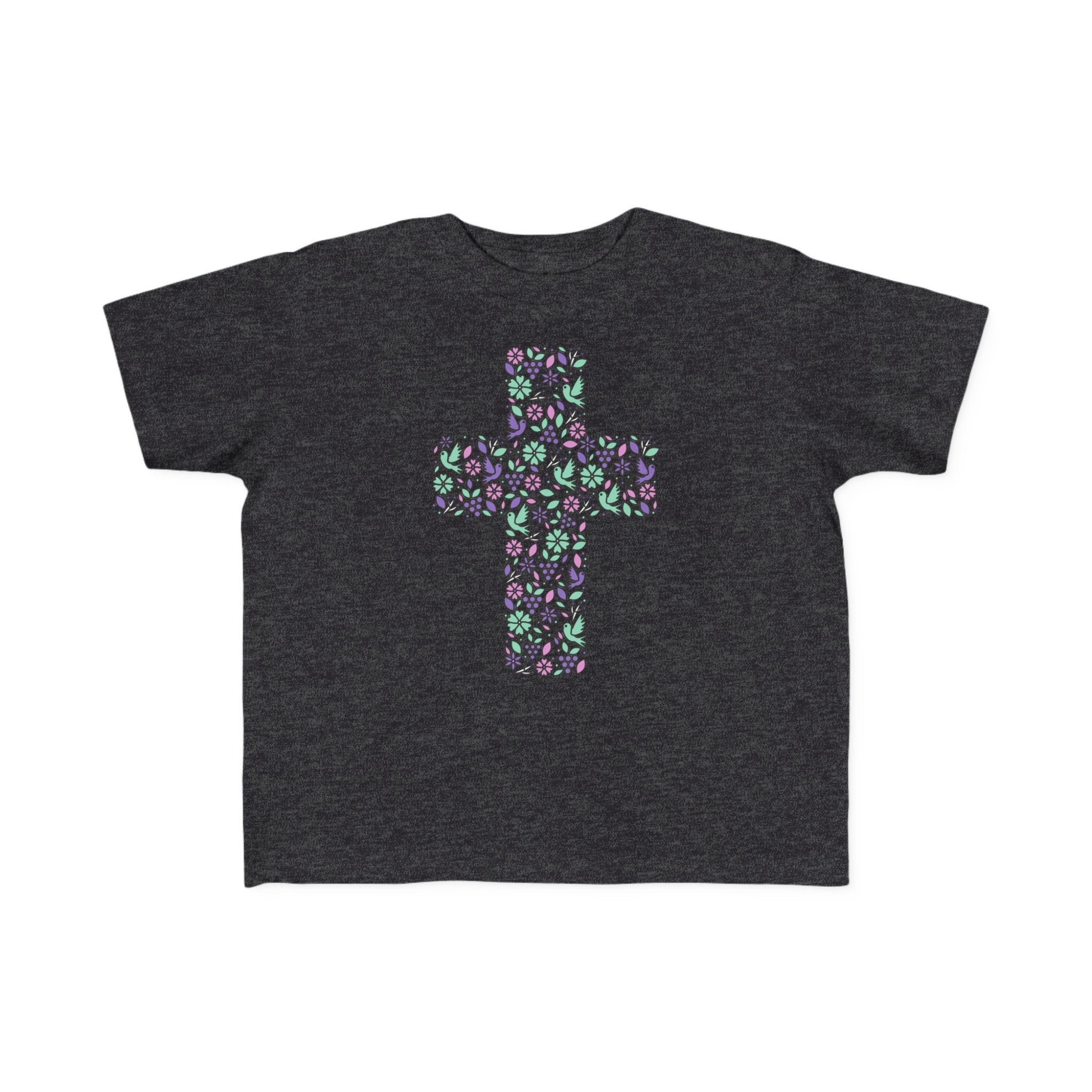 Toddler  Floral Cross Tee