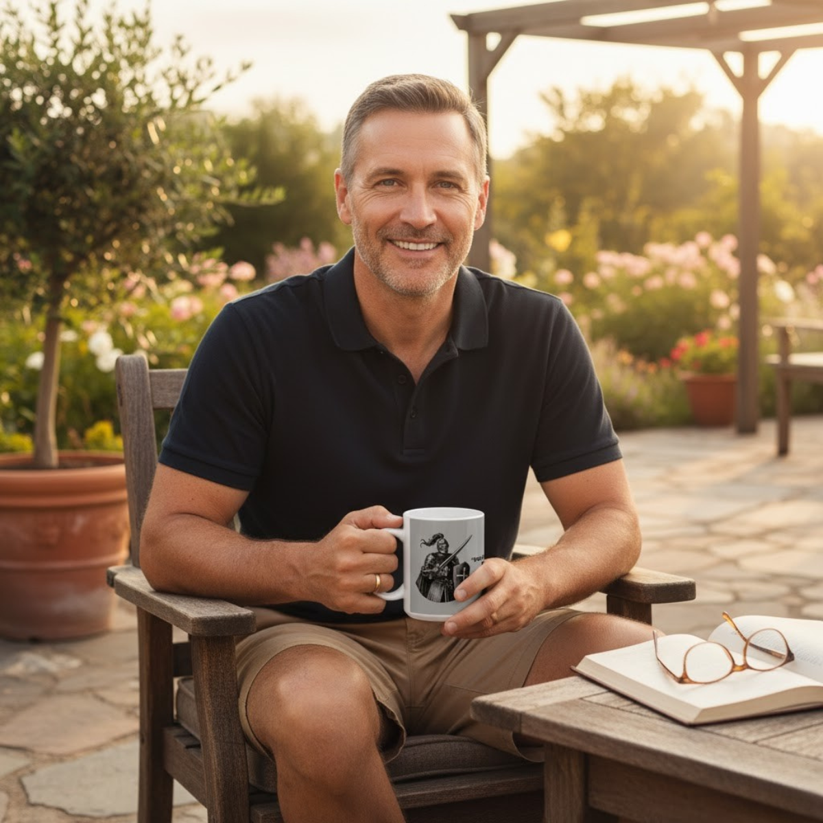 Taza Efesios 6:11 – Edición Armadura de Dios | Taza Guerrero Cristiano para Hombre