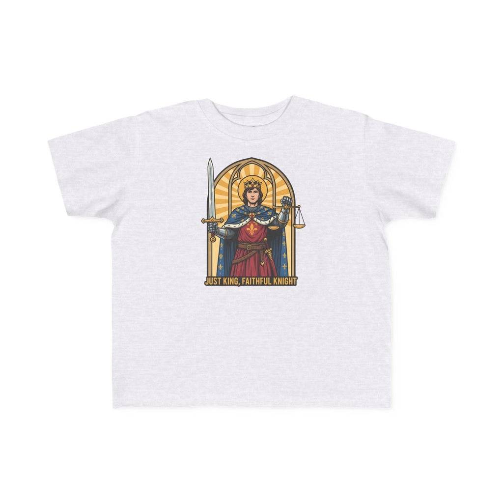 Camiseta de San Luis IX para niño | Camiseta cristiana "Fiel Caballero" para niño