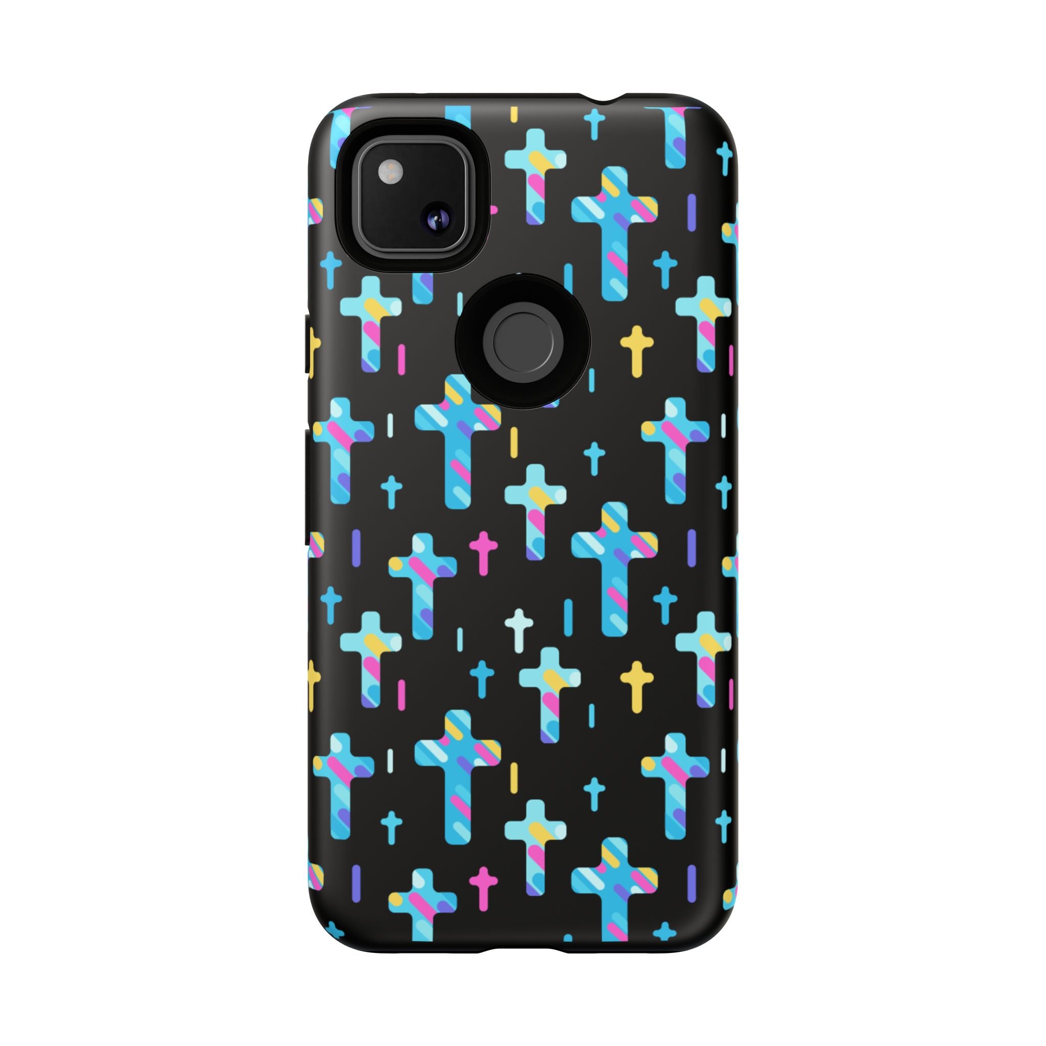 Colorful Cross Google Pixel Phone Case | Faith-Inspired Protection | Christian Gift & Everyday Accessory