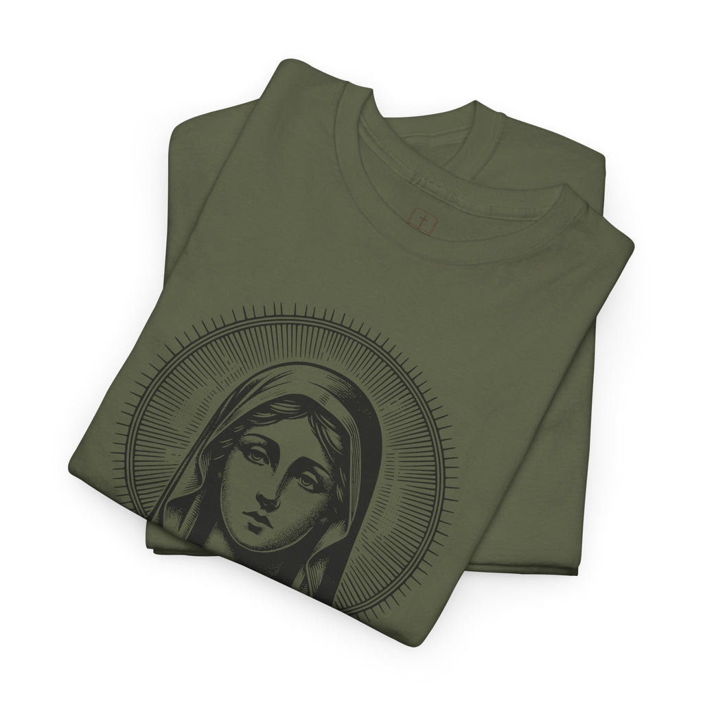 Vintage Inspired Mary Women’s T-Shirt | Catholic Art Tee | Faith-Based Apparel