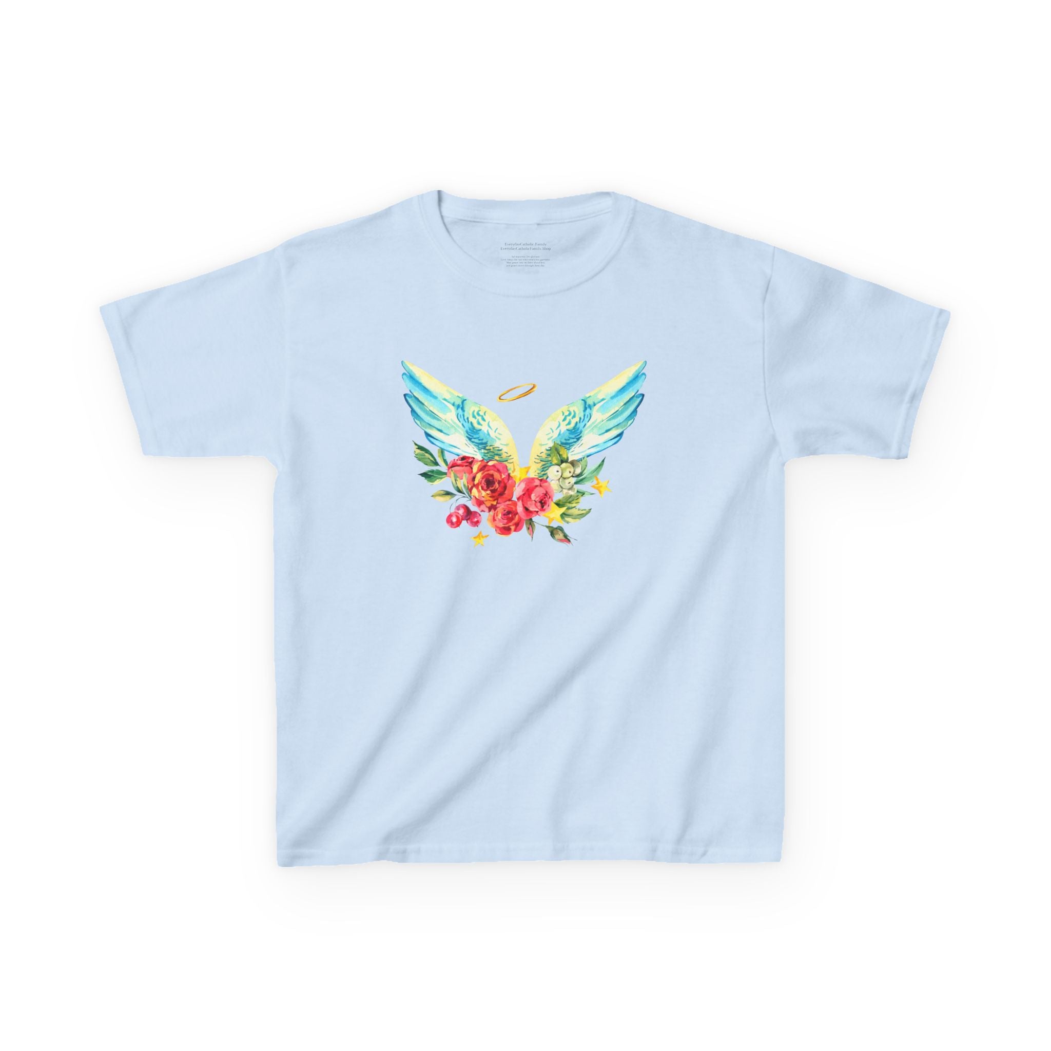 Angel Wings Kids T-Shirt | Faith Inspired Christian Tee for Boys & Girls
