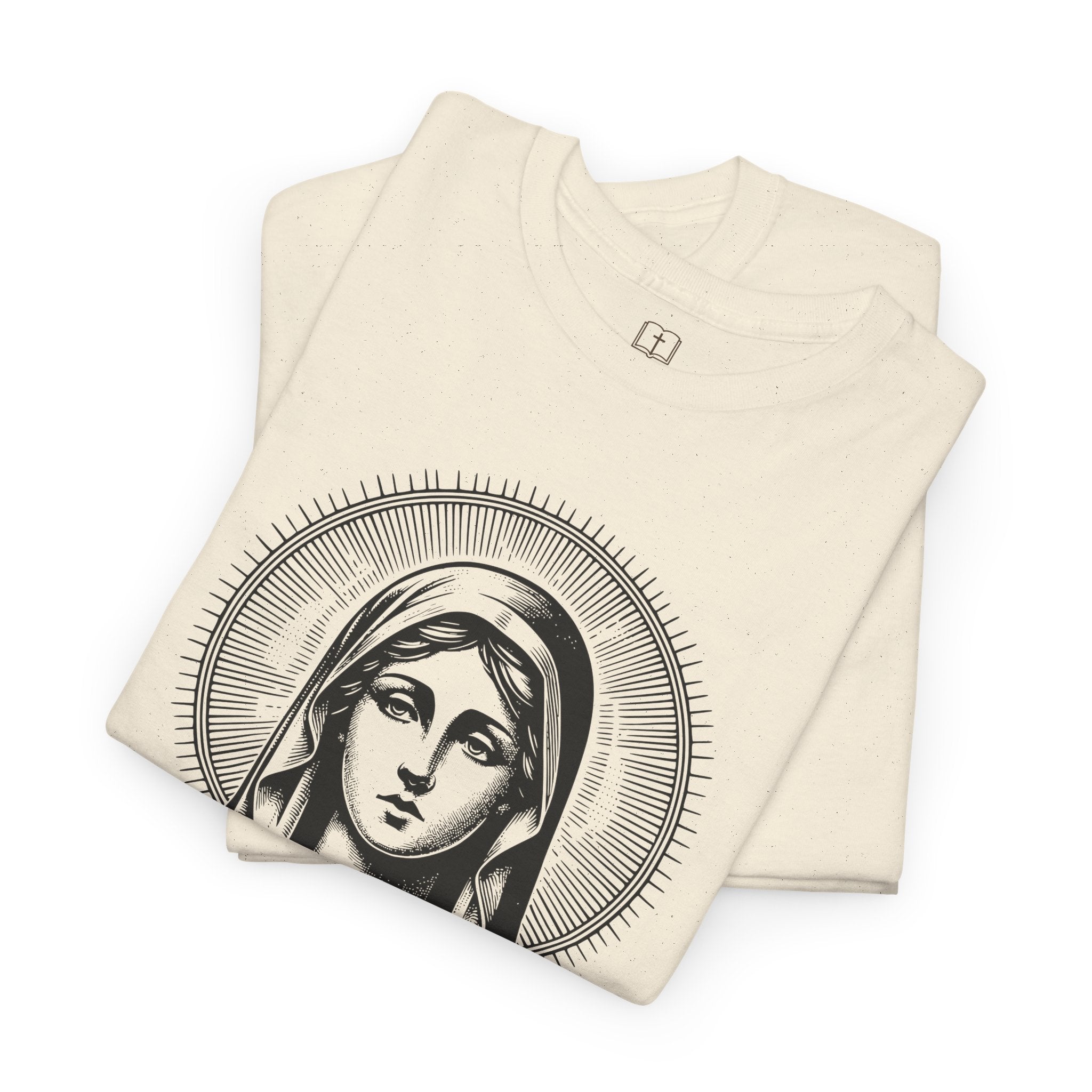 Vintage Inspired Mary Women’s T-Shirt | Catholic Art Tee | Faith-Based Apparel