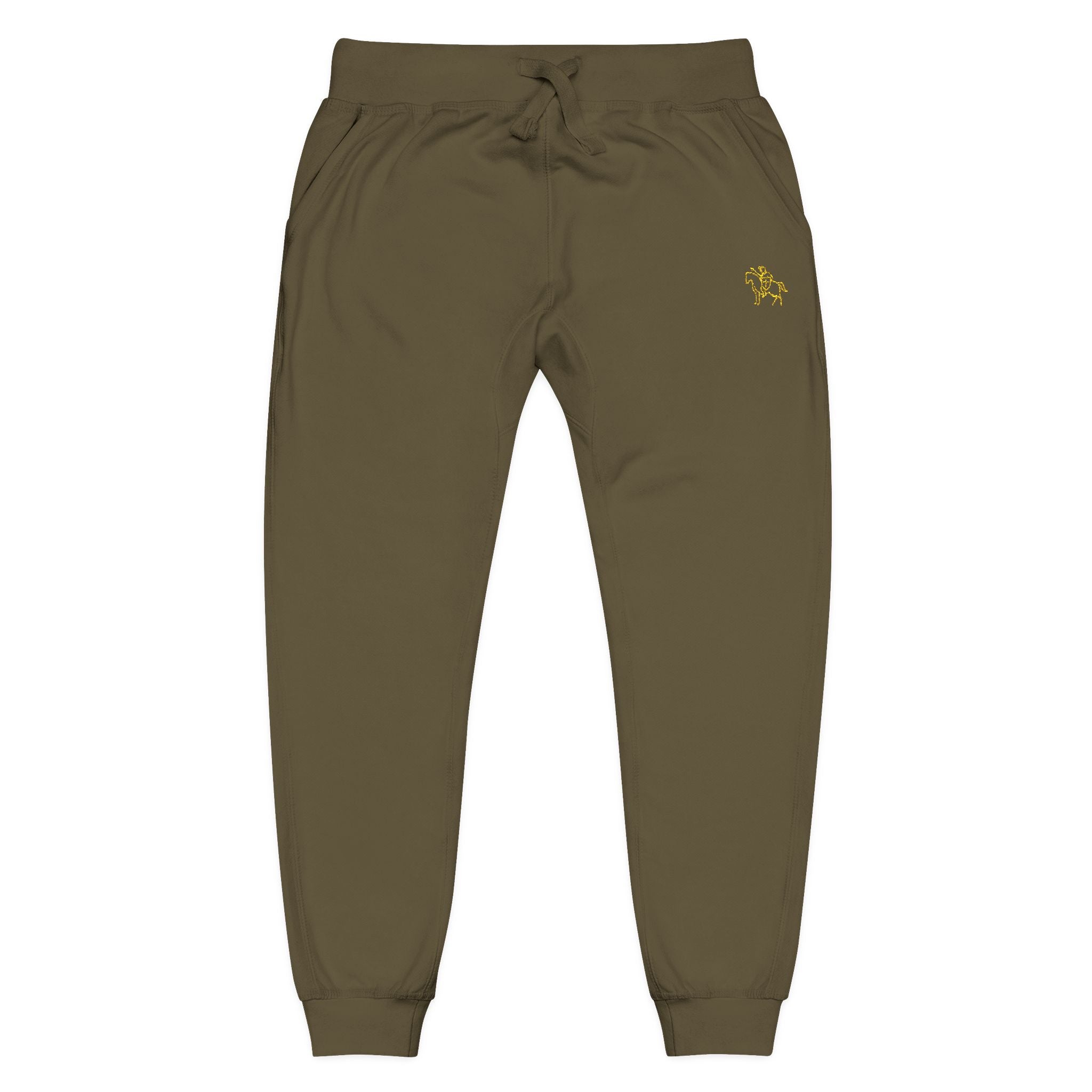 Pantalones deportivos de polar Faith Crusader | Joggers bordados para hombre católico | Ropa cómoda y acogedora para el día a día