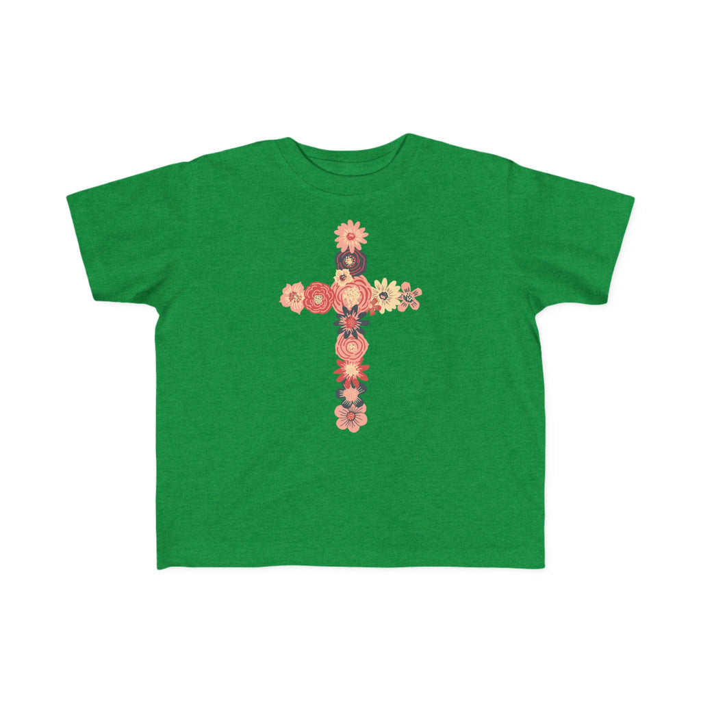 Camiseta cruzada floral para niños pequeños