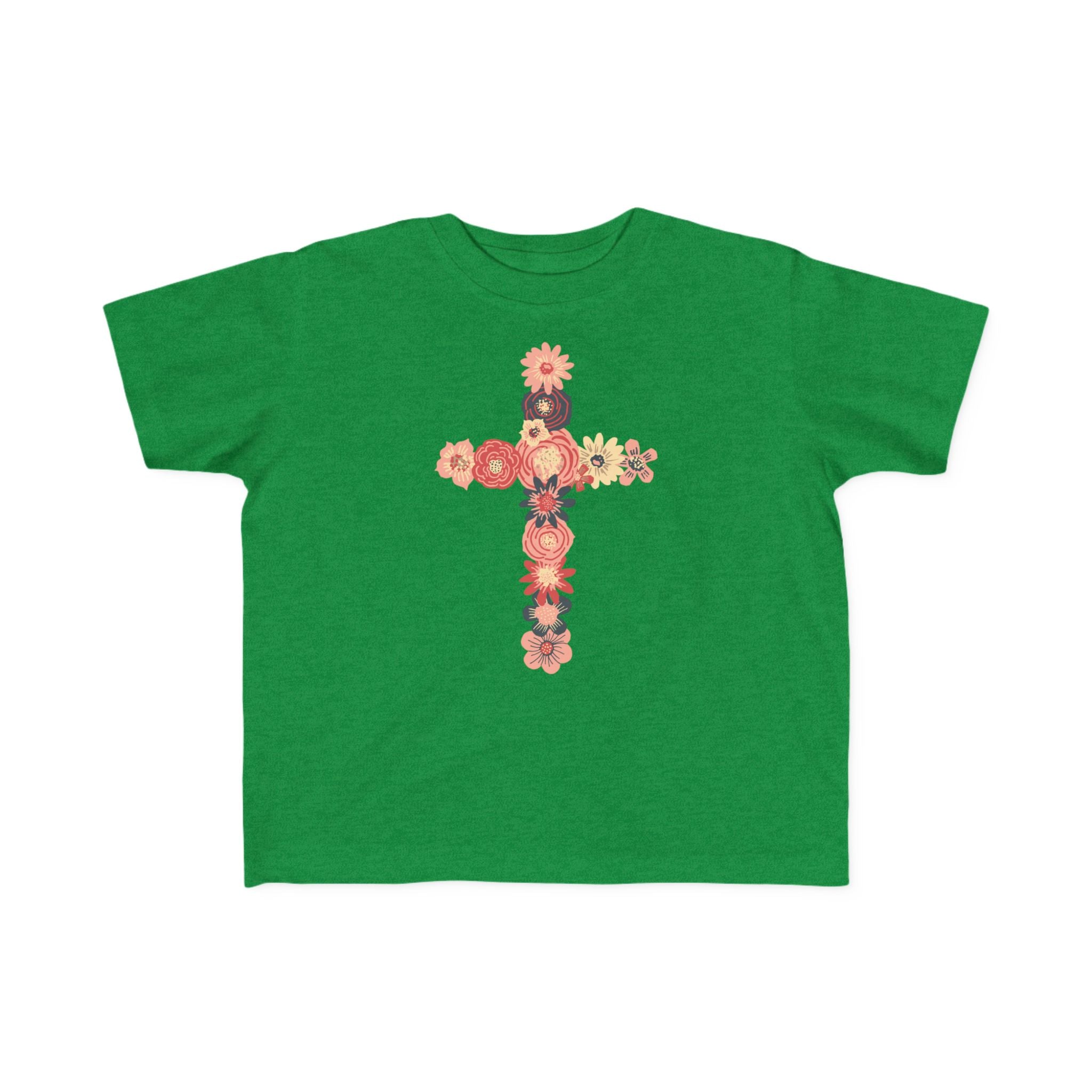 Camiseta cruzada floral para niños pequeños