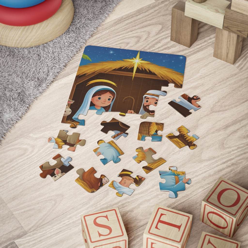 Children’s Nativity Puzzle — 30-Piece Christmas Baby Jesus Puzzle for Kids