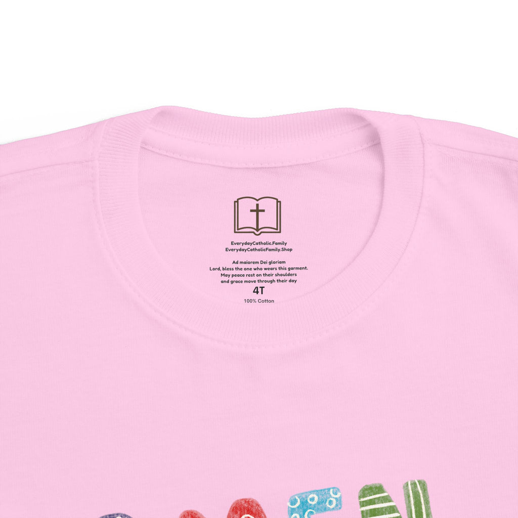 Colorful Toddler's 'AMEN' Jersey Tee - Comfortable & Fun Kids Wear