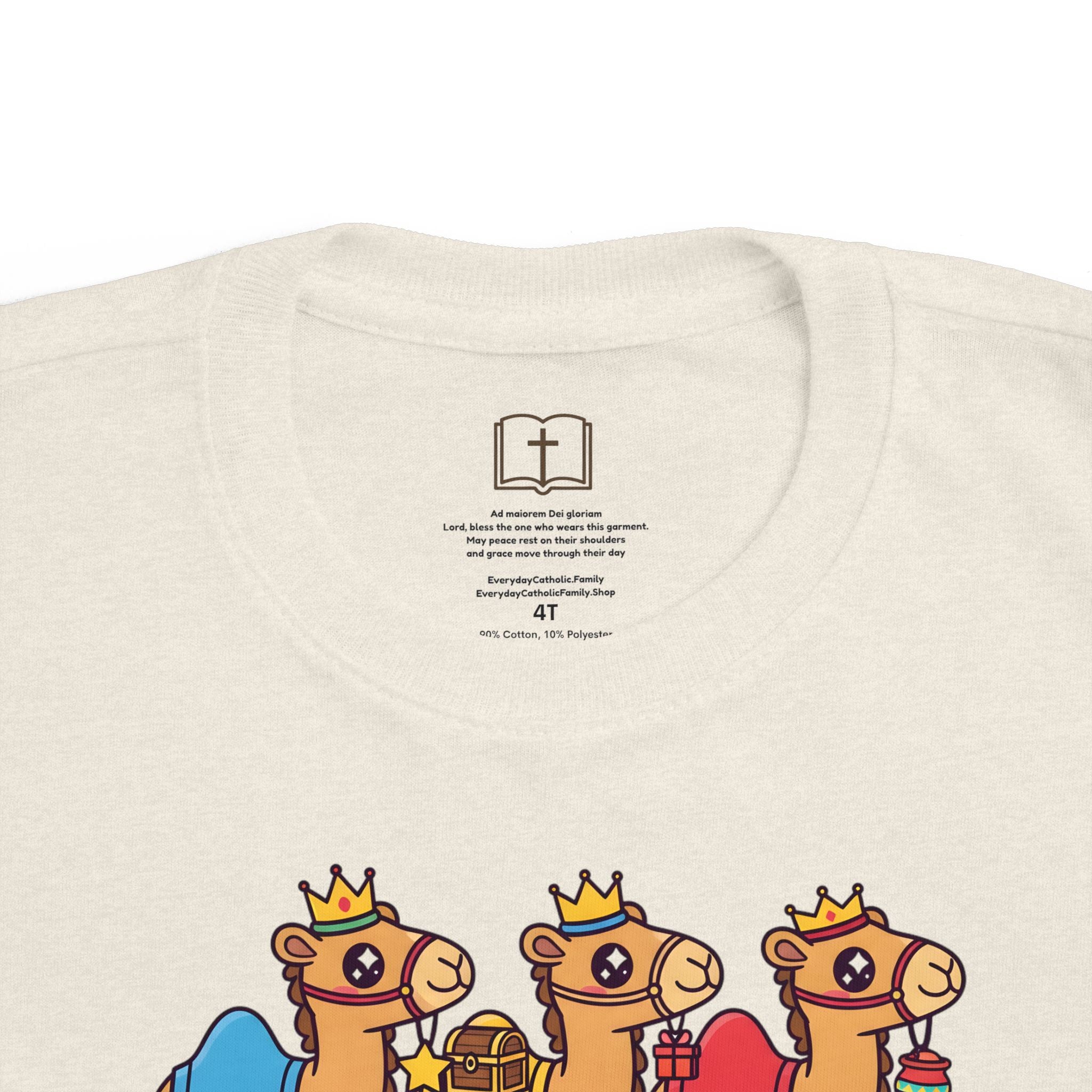 Camellos de los Reyes Magos de Navidad - Camiseta para niños pequeños