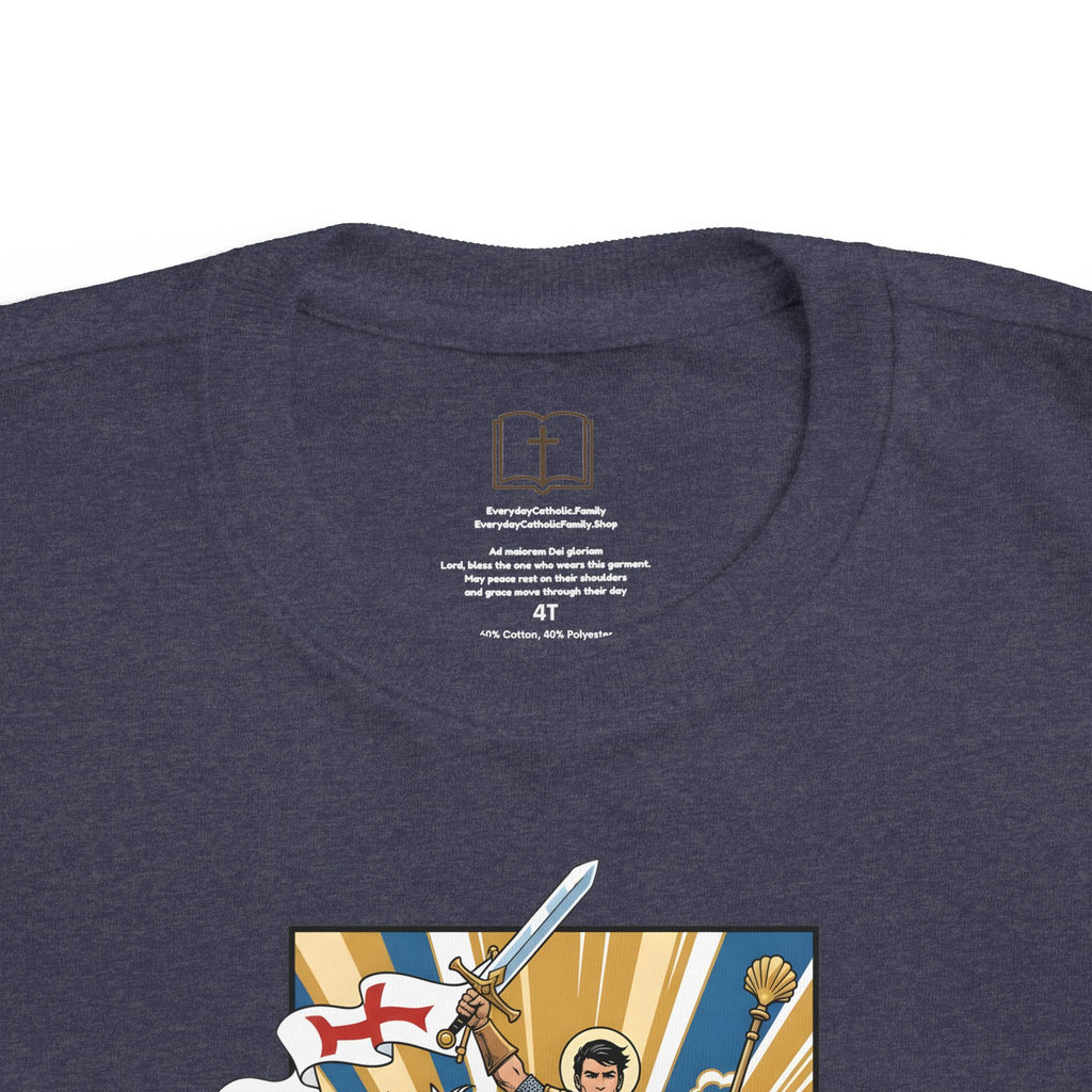 Camiseta infantil de Santiago el Mayor | Camiseta de aventura de Faith's Crusader