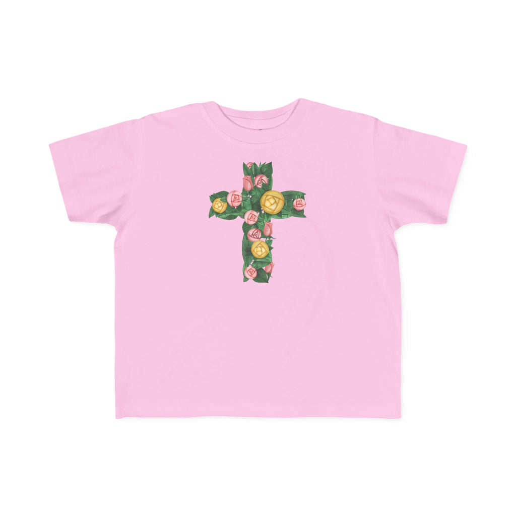 Camiseta cruzada floral para niños pequeños