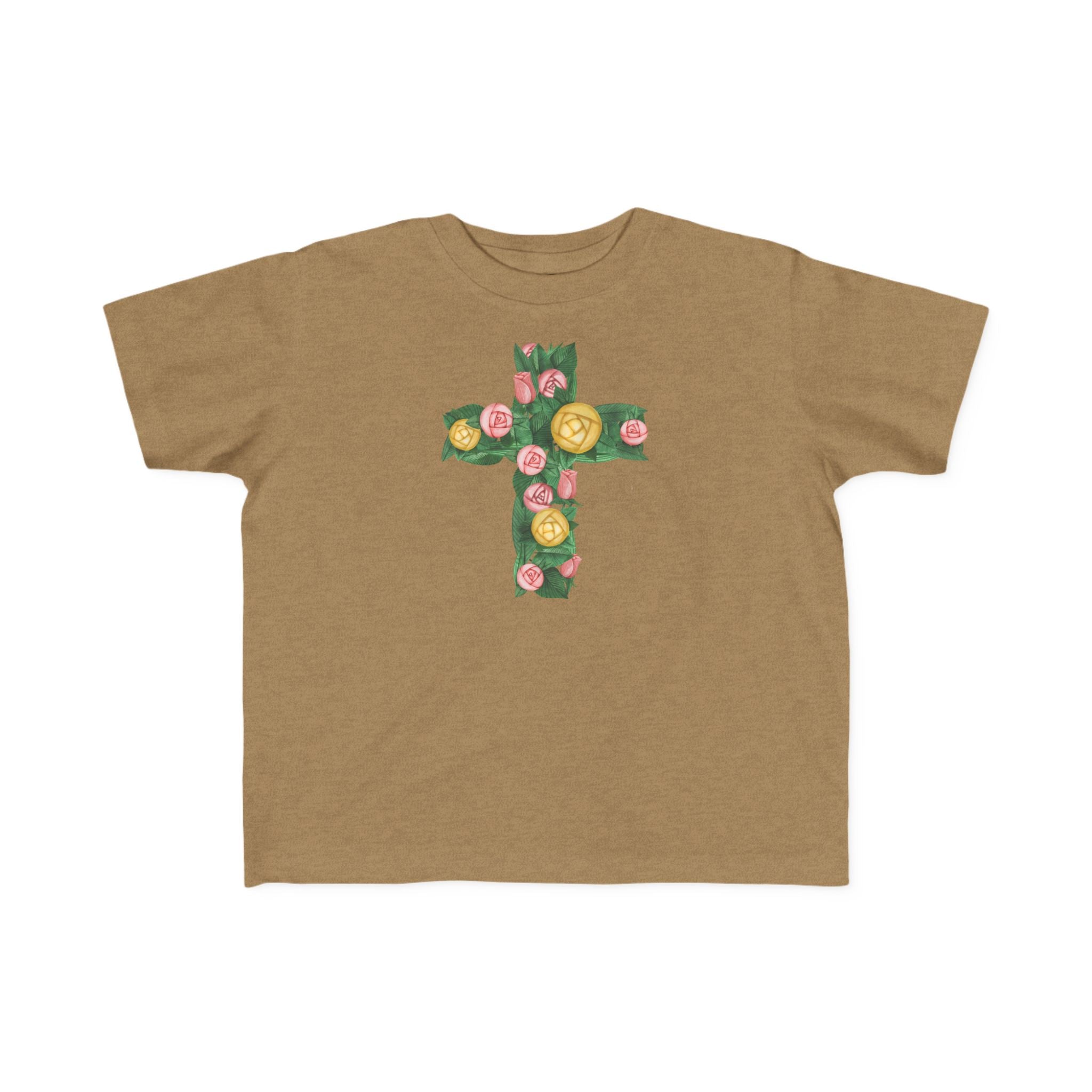 Toddler  Floral Cross Tee
