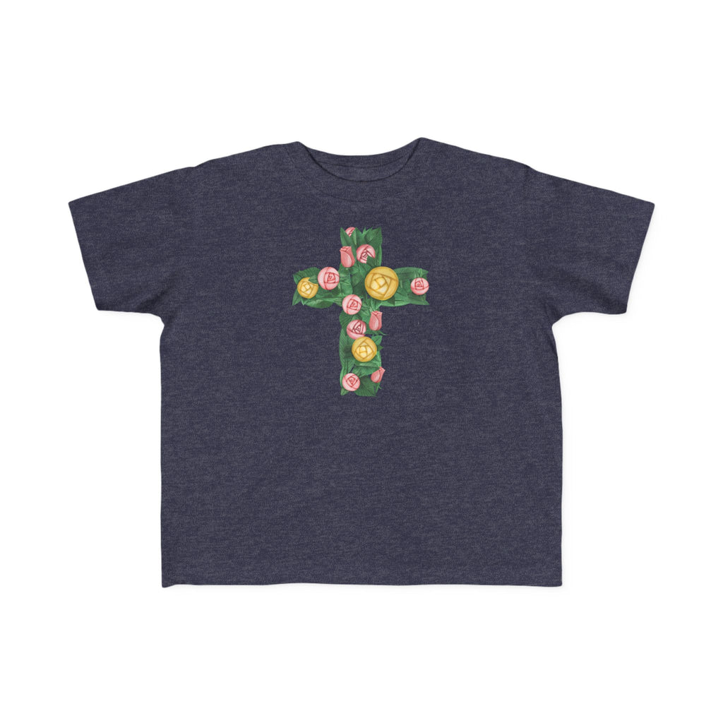 Camiseta cruzada floral para niños pequeños