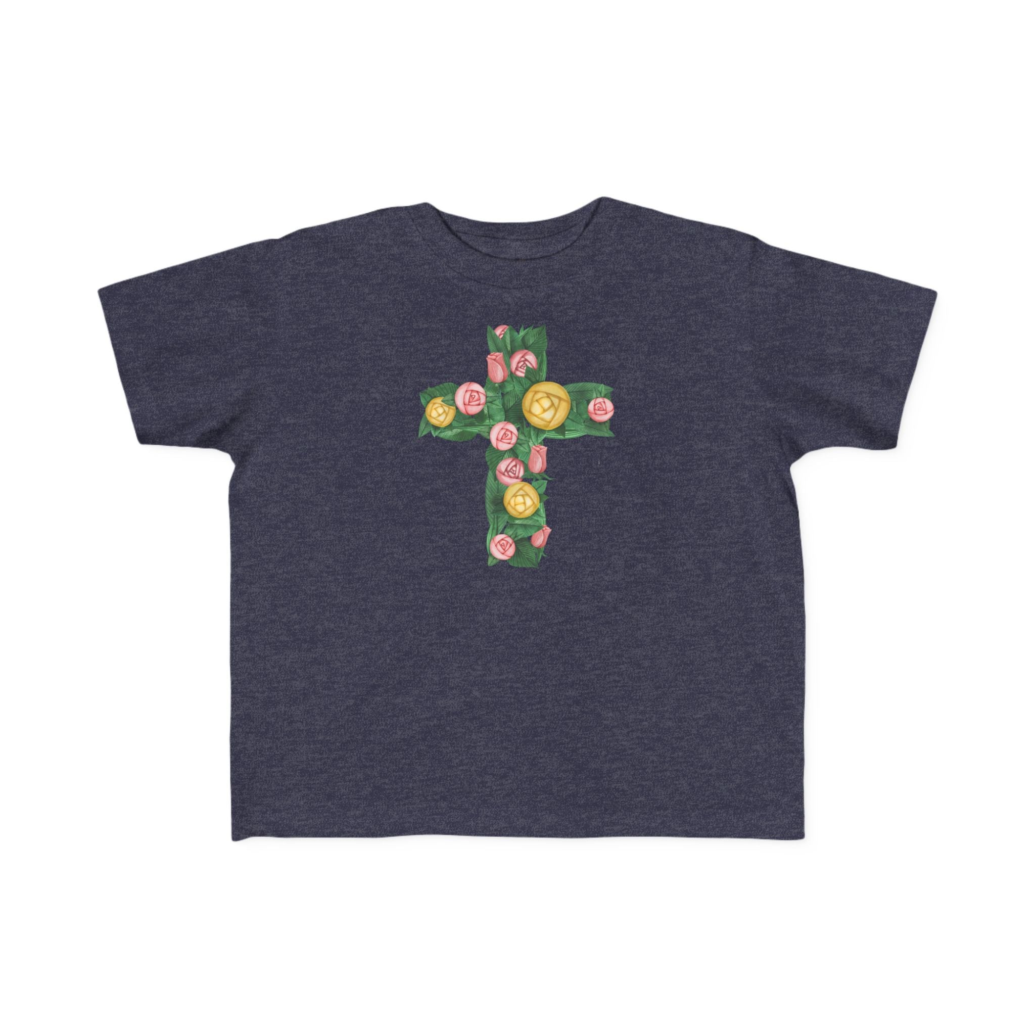 Toddler  Floral Cross Tee