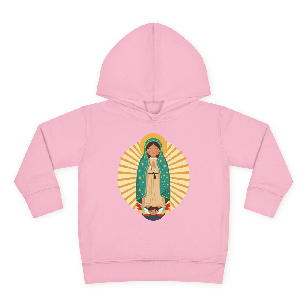 Sudadera con capucha de Nuestra Señora de Guadalupe para niñas | Sudadera con capucha para niños pequeños inspirada en la fe