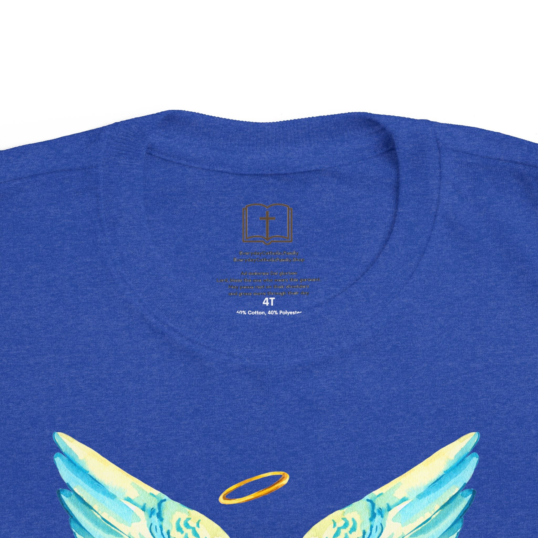 Camiseta con alas de ángel para niños pequeños