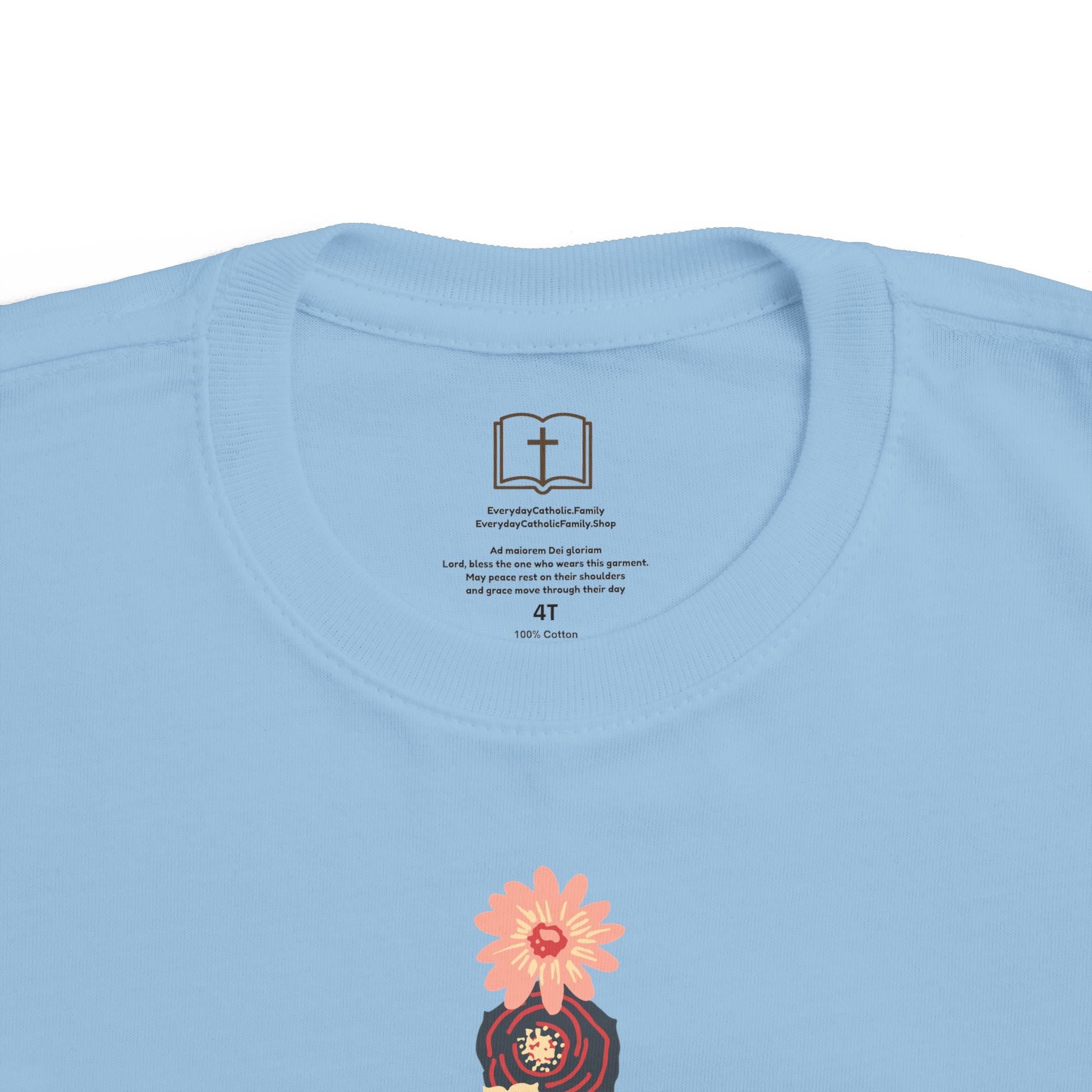 Camiseta cruzada floral para niños pequeños