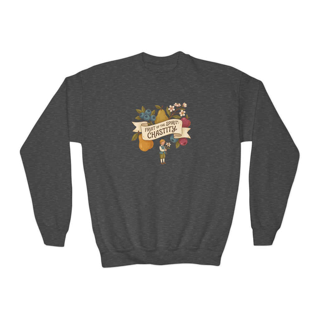 Fruit of the Spirit: Chastity | Catholic Youth Crewneck Sweatshirt