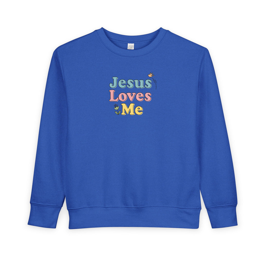Sudadera pastel "Jesús me ama" para niño | Suéter cristiano para niño 