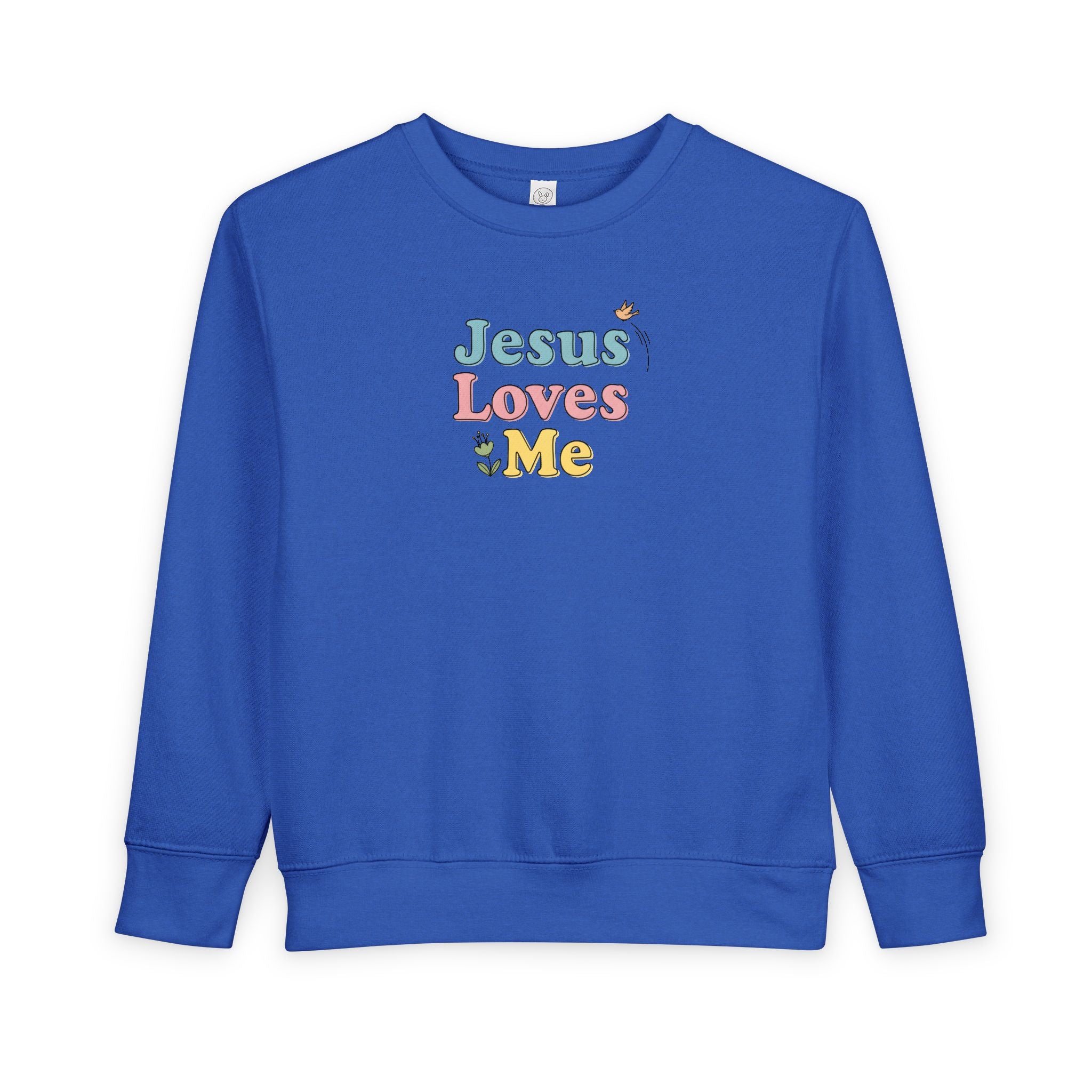 Sudadera pastel "Jesús me ama" para niño | Suéter cristiano para niño 