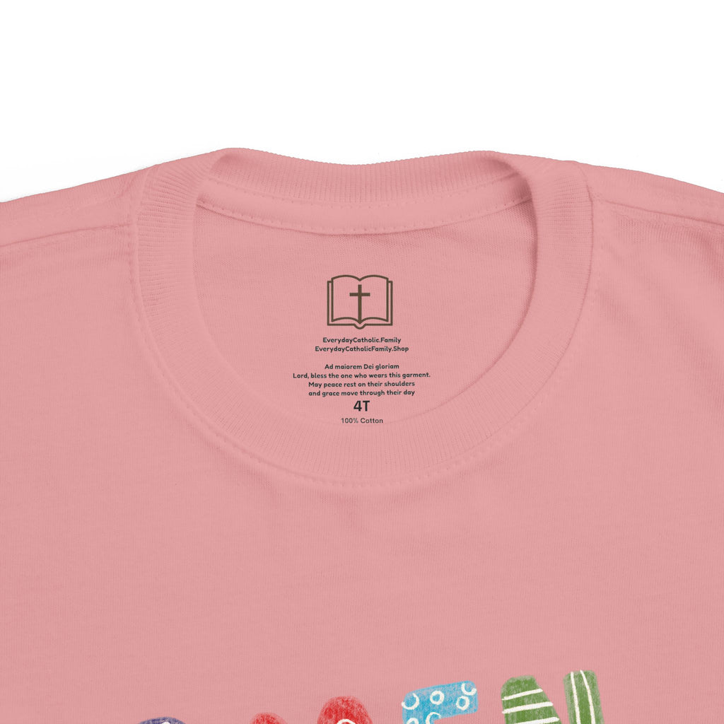 Colorful Toddler's 'AMEN' Jersey Tee - Comfortable & Fun Kids Wear