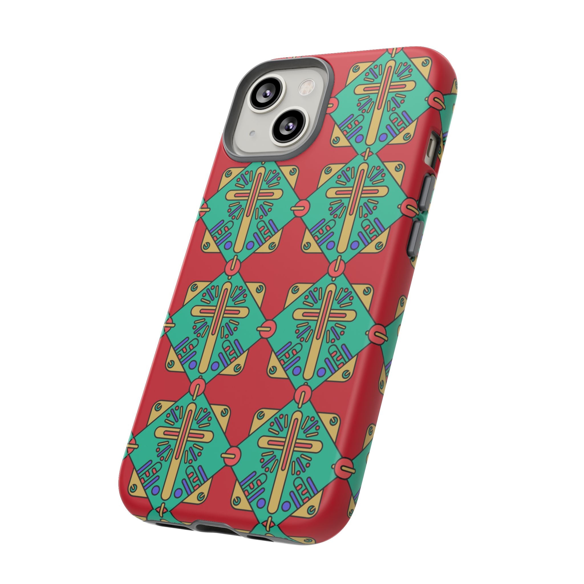 Funda resistente y vibrante para iPhone | Protección artística y colorida | Regalo católico único y elegante accesorio para teléfono