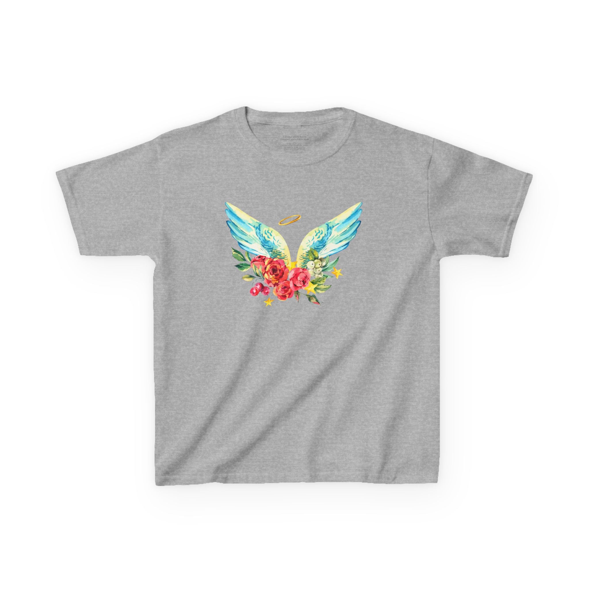 Angel Wings Kids T-Shirt | Faith Inspired Christian Tee for Boys & Girls