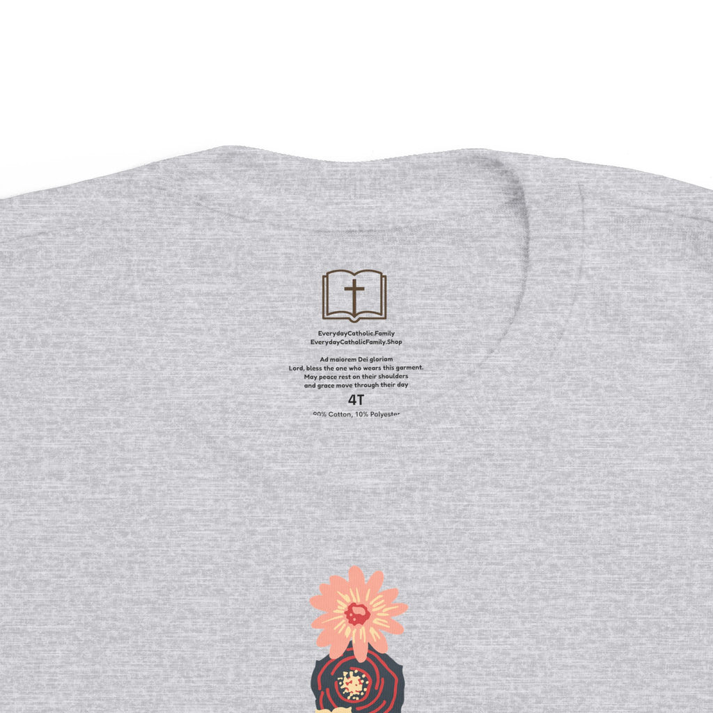 Camiseta cruzada floral para niños pequeños