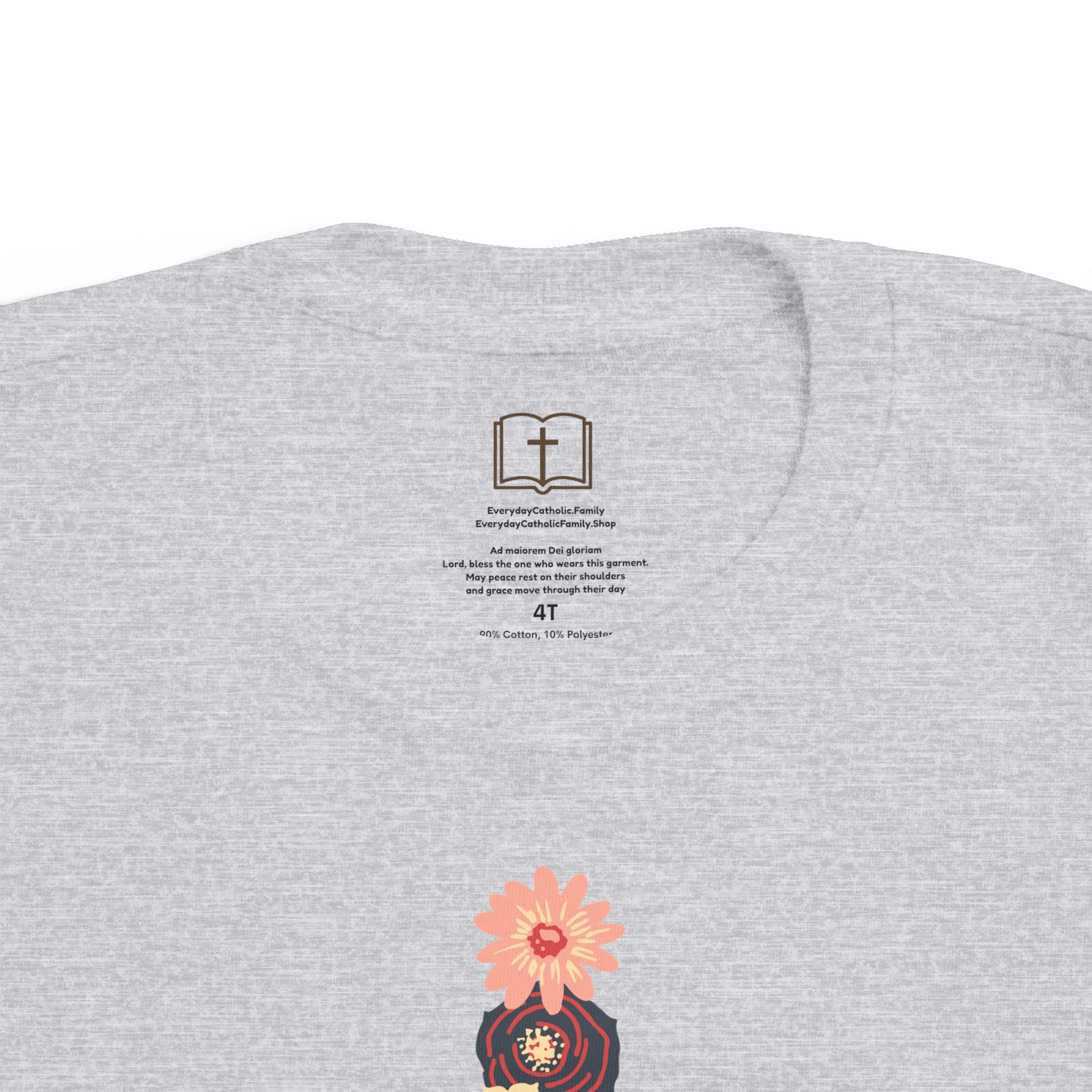 Camiseta cruzada floral para niños pequeños