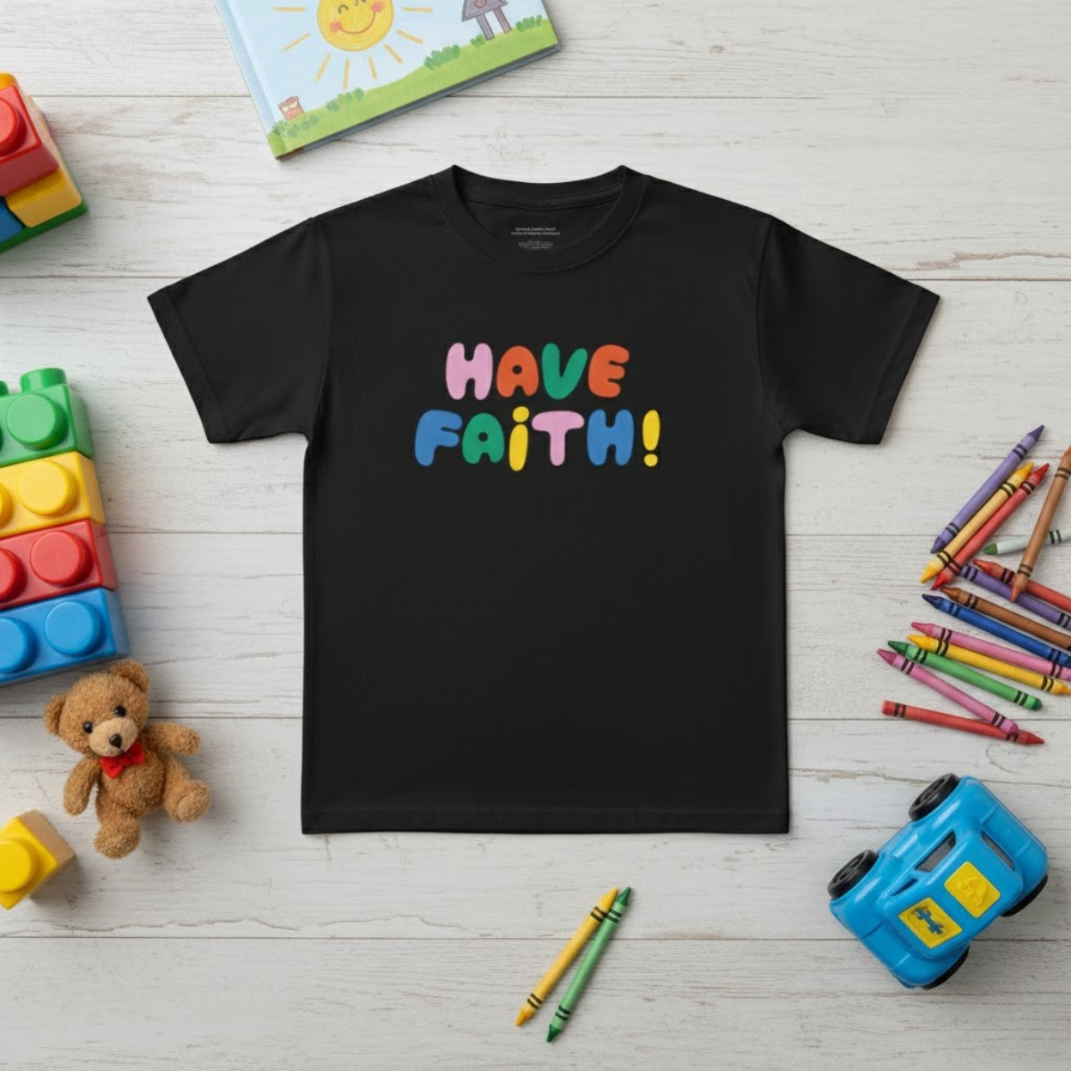 Camiseta infantil "Ten Fe" | Camiseta cristiana inspiradora para niños y niñas