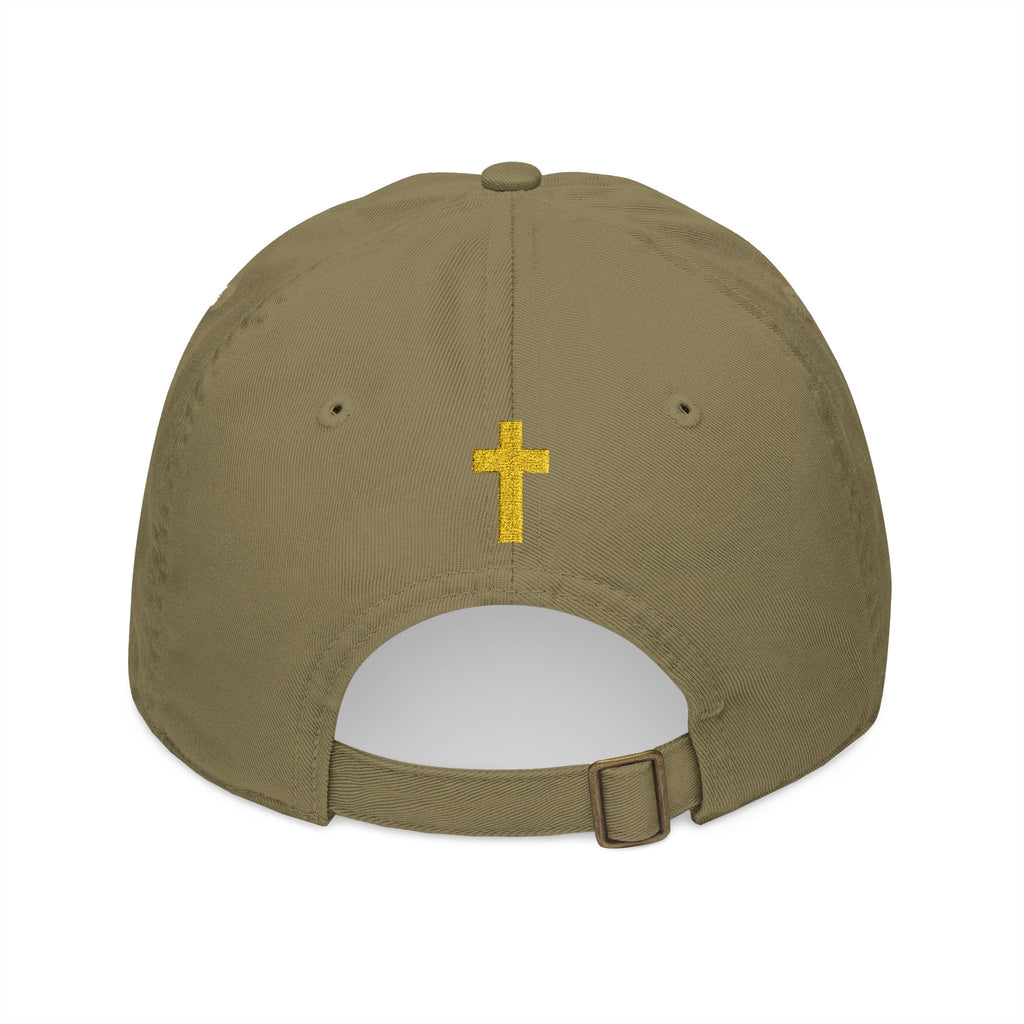 Gorra de béisbol orgánica Faith Crusader | Gorra católica para hombre | Gorra con cruz bordada | Regalo para padres y esposos