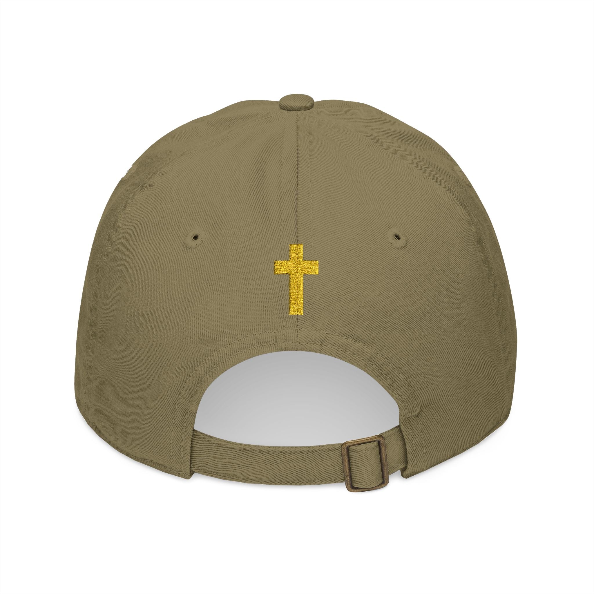 Gorra de béisbol orgánica Faith Crusader | Gorra católica para hombre | Gorra con cruz bordada | Regalo para padres y esposos