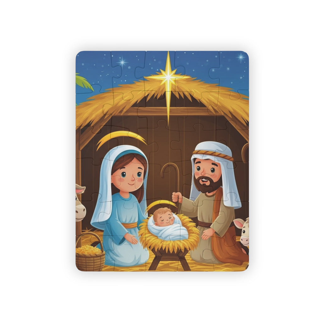 Children’s Nativity Puzzle — 30-Piece Christmas Baby Jesus Puzzle for Kids